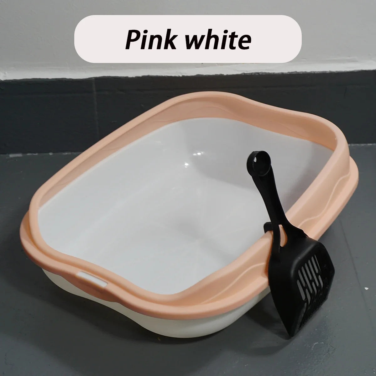 Cat Litter Box Portable Bedpan Removable Semi Closed Kitty Litter Pan Potty Toilet for Rabbit Medium Large Cats Small Animals
