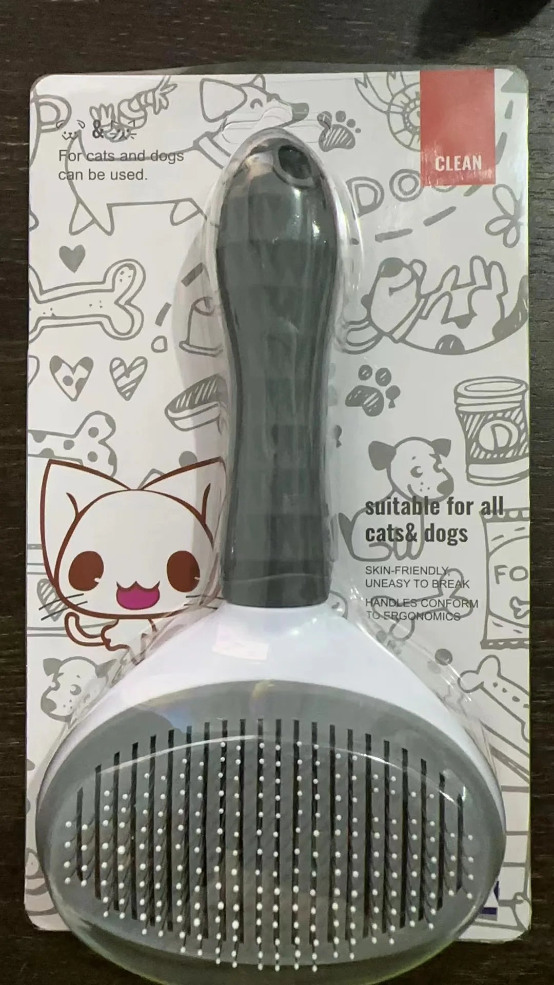 Go to Furless Pet Hair Brush for grooming dogs' hair and pet cats' fur. This is a special tool for cleaning long-haired pets.