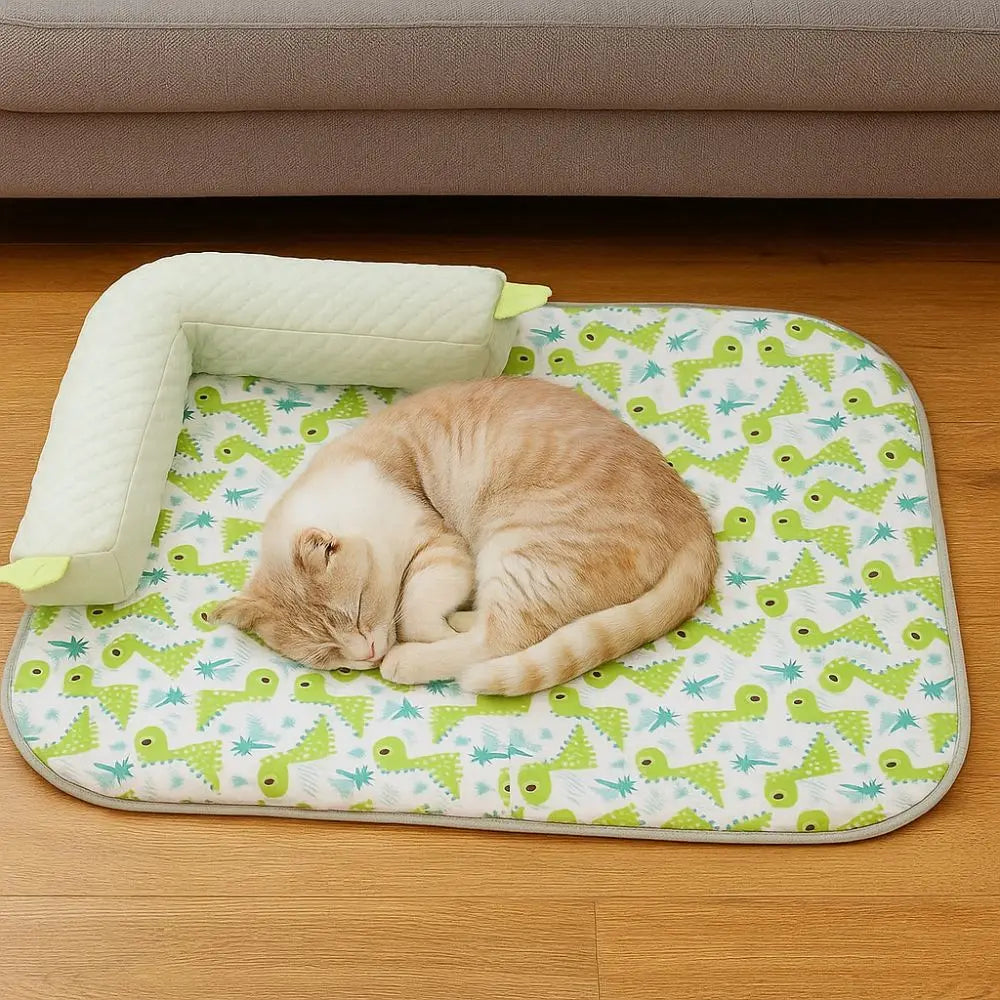 Pet Bed Mats Breathable Pet Cool Litter Washable Soft Dog Sleeping Mat Comfortable Cooling Kennel Mat for Puppy Cats