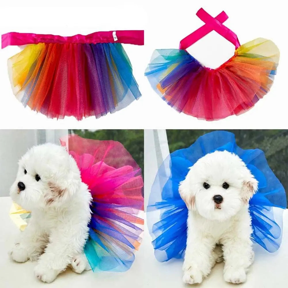 Fashion Tutu Dress Apparel For Small Medium Dog Teddy Schnauzer Pet Costume Pet Supplies Dog Dress Dog Skirts Puppy Clothes