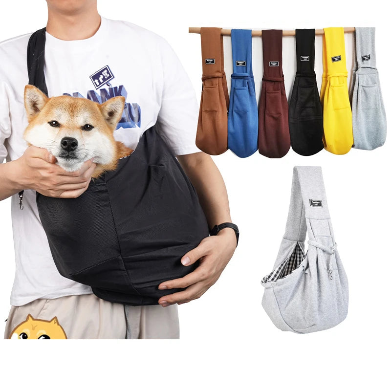 Pet Cat Dog Carrier Backpack Travel Tote Shoulder Bags Fashion Sling Carry Pack Pet Carrying Supplies Crossbody Shoulder Bag