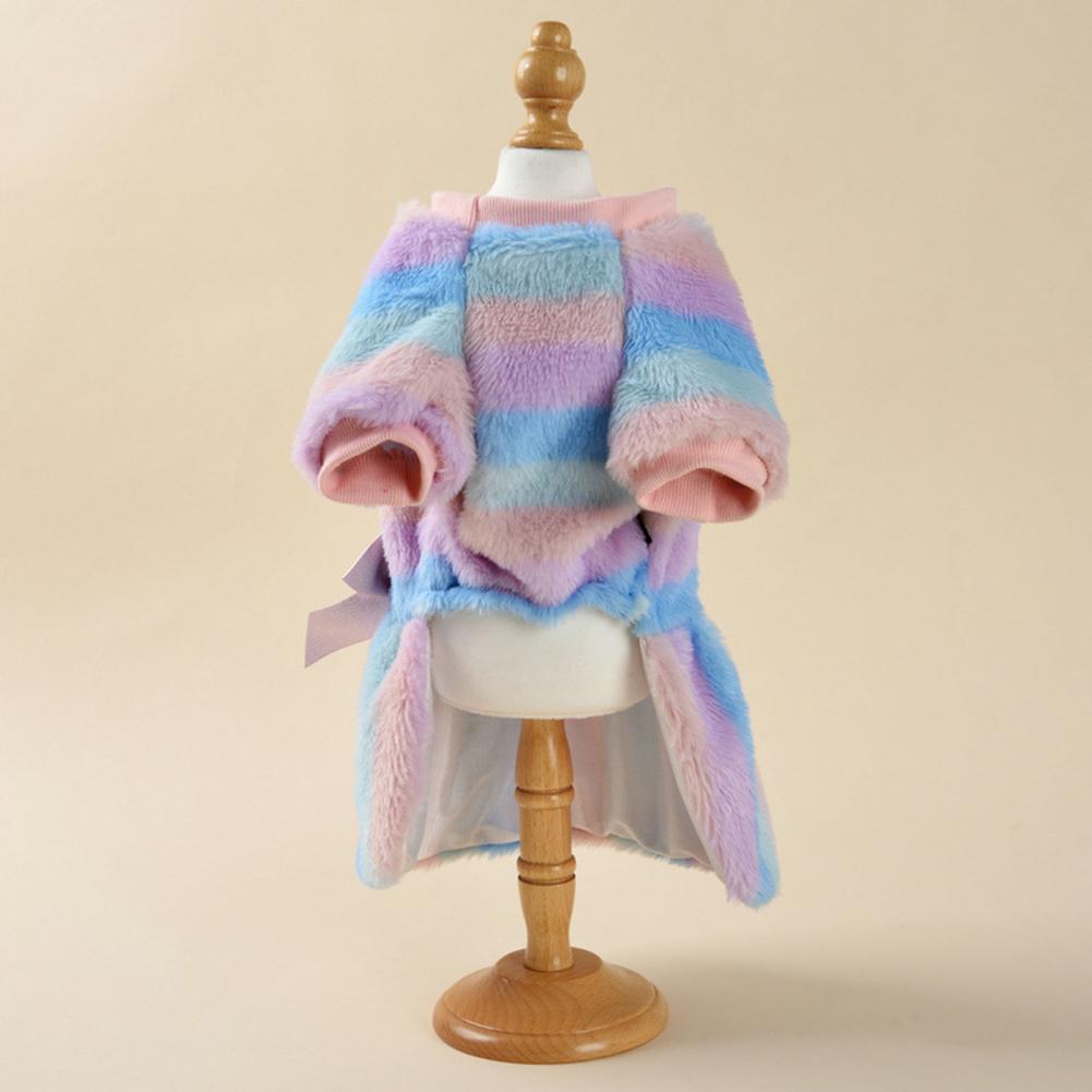 Winter Pet Dress Cute Pet Outfit Fashionable Winter Warm Pet Dress for Small Medium Dogs Cats Comfortable Plush Skirt