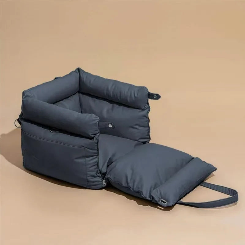 Portable Car Pet Bed - Practical and Convenient Washable Pet Travel Bed for Dogs and Cats - Easy To Clean Removable Jacket