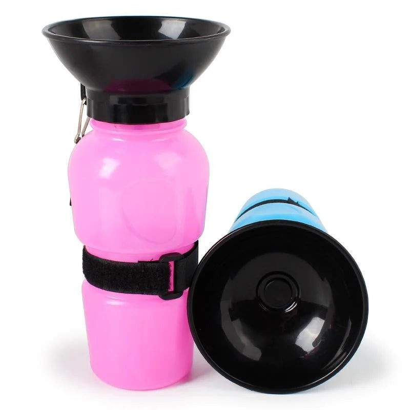 500ml Outdoor Portable Pet Dog Cat Water Bottle Extrusion Large Dog Travel Water Cup Drinking Water Feeder Bowl for Pet
