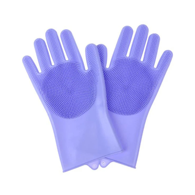 Pet Grooming Bathing Gloves Dog Cat Bathing Shampoo Scrubber Magic Massaging Cleaning Cleanner Sponge Silicon Hair Removal Glove