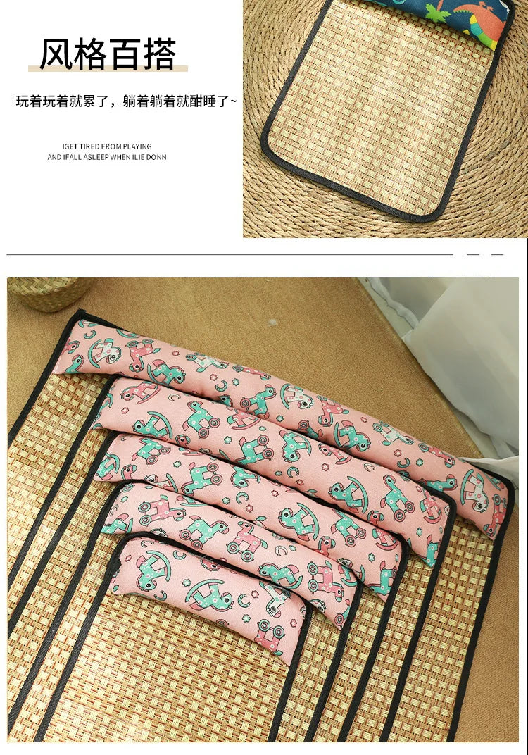 Pet Beds Sleeping Mat Dog Beds Rattan Woven Cat Mat Bed Summer Pet Cooling Mat for Small Dog Cats Puppy Beds Cushion Chihuahua
