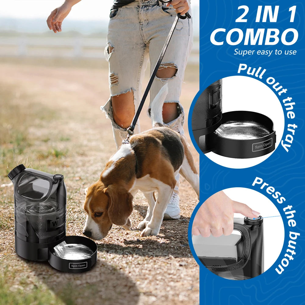 Portable Large Capacity Outdoor Pet Drinking Bucket Dog Water Bottle Portable Outdoor Pet Water Jug