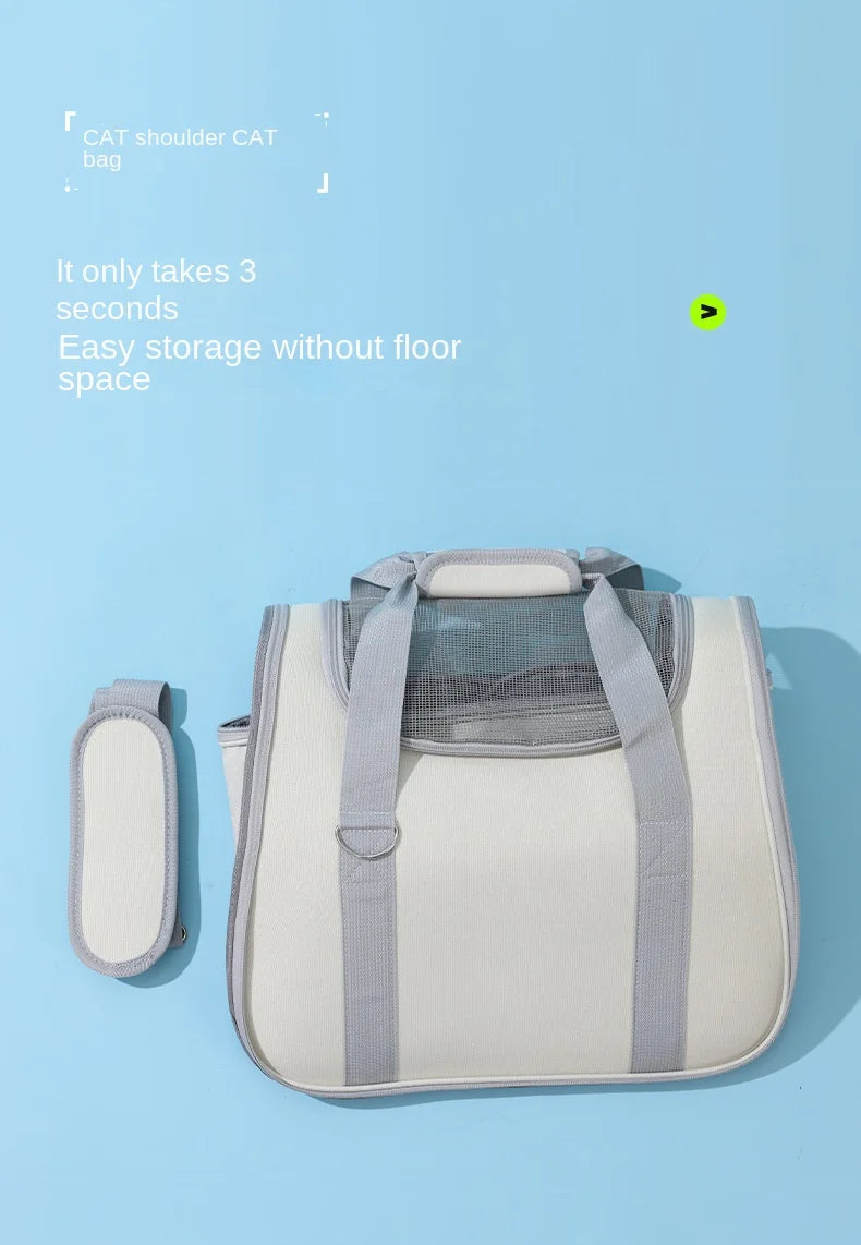 Pet Outing Portable Cat Dogs Handbag Summer Breathable Carrier Travel Puppy Kitten Single Shoulder Bag Pet Carrying Bag Supplie