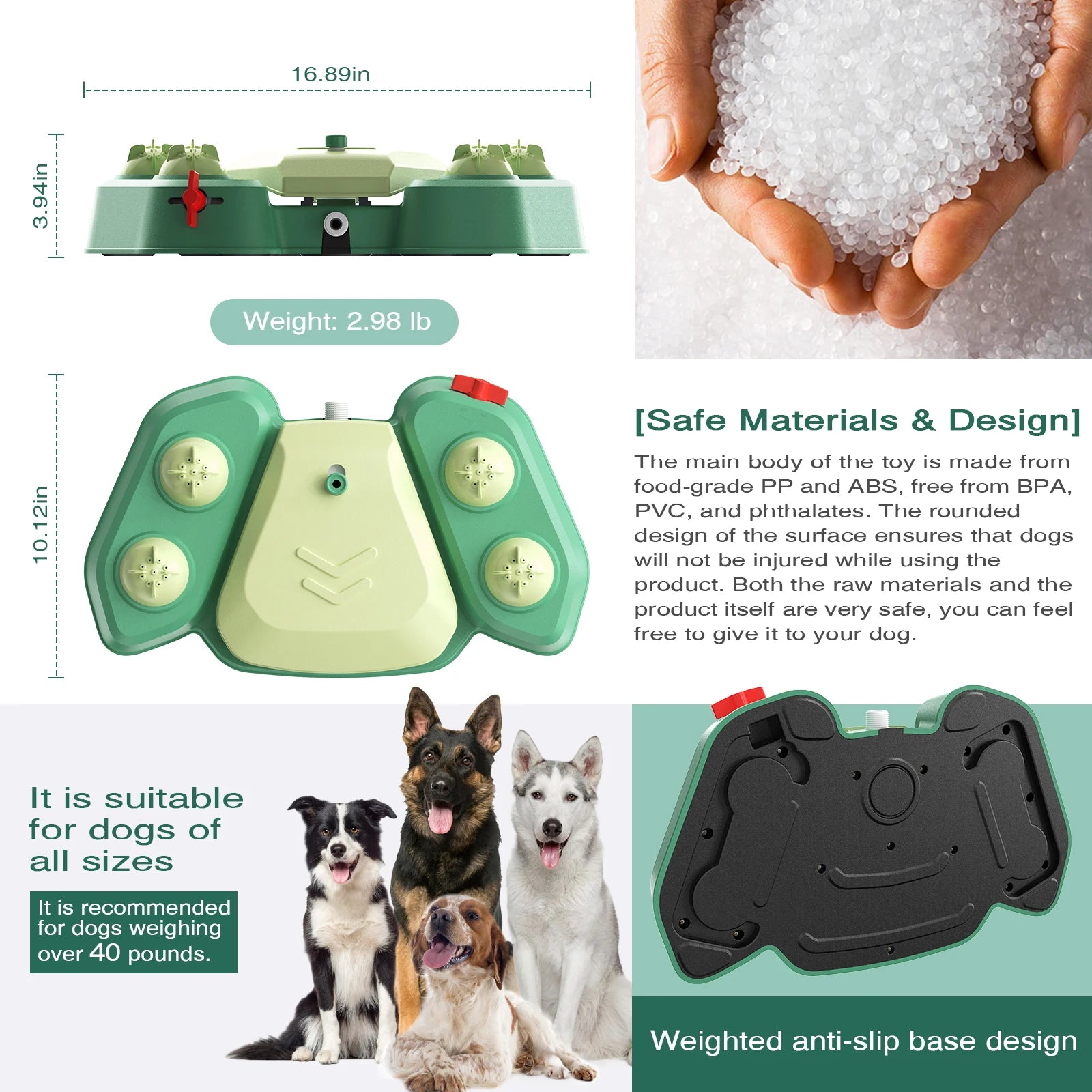 Outdoor Water Sprinkler for Pet, Water Sprinkler for Dogs, Easy Large or Small Pet, Drinking Playset, Dogs Toys for Summer Water