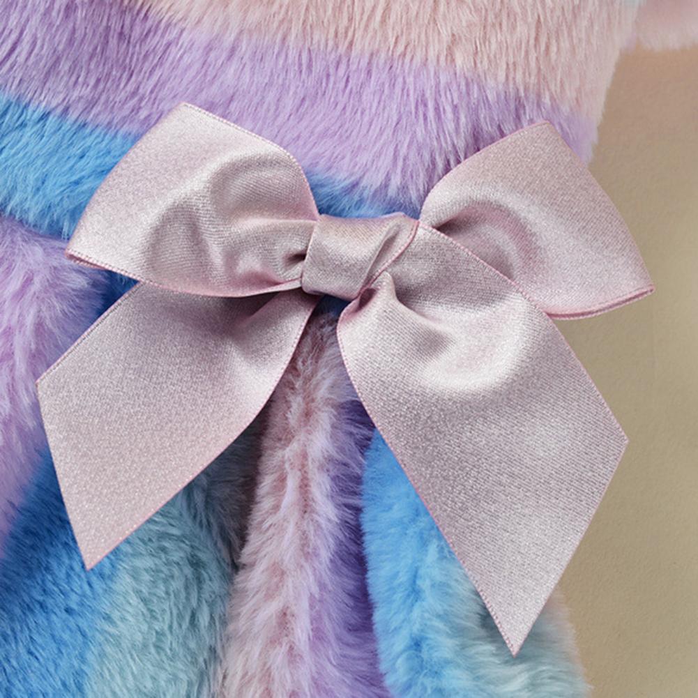 Winter Pet Dress Cute Pet Outfit Fashionable Winter Warm Pet Dress for Small Medium Dogs Cats Comfortable Plush Skirt