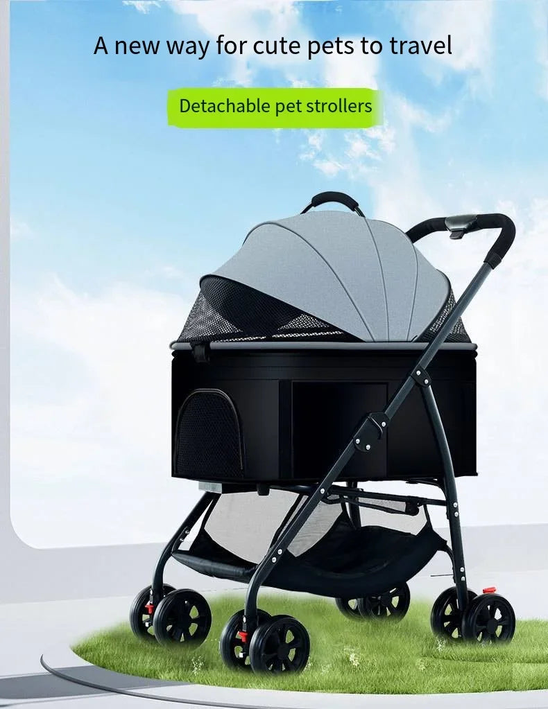 Pet Car Lightweight Foldable Designed Specifically for Walking Dogs Babies and Medium-sized Outdoor Equipment for Dogs and Cats
