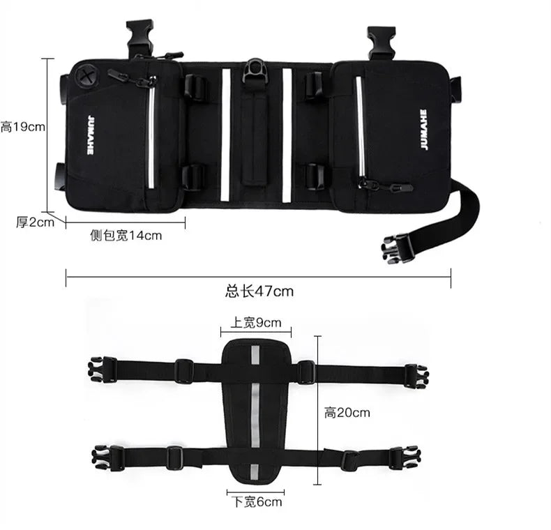 Pet Supplies Outdoor Dog Backpack Oxford Fabric Double Snack Bag Medium Large Dog Tactical Bag Waterproof Reflective Saddle Bag