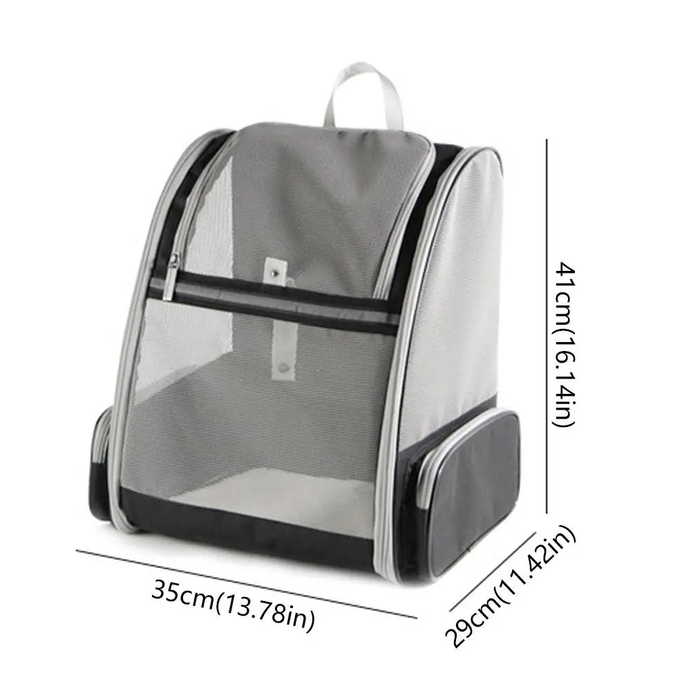 Portable Pet Carrier Backpack Foldable Breathable Travel Puppy Bags Large Capacity Comfortable Cat Carrying Bag Outdoor Travel