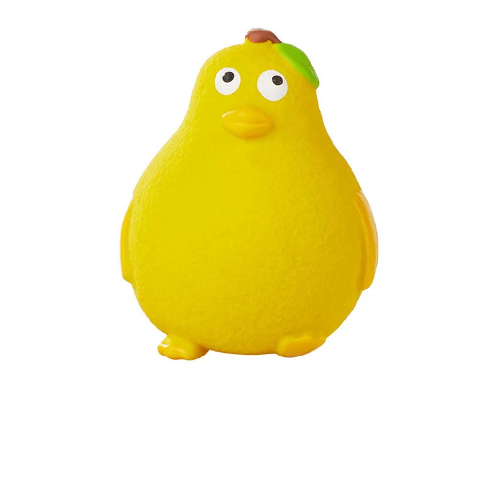 New Dog Toys - Latex Grumpy Frog & Yellow Duck, Squeaky, Teething, Stress-Relief, Interactive Pet Toys for Chewing & Bonding,