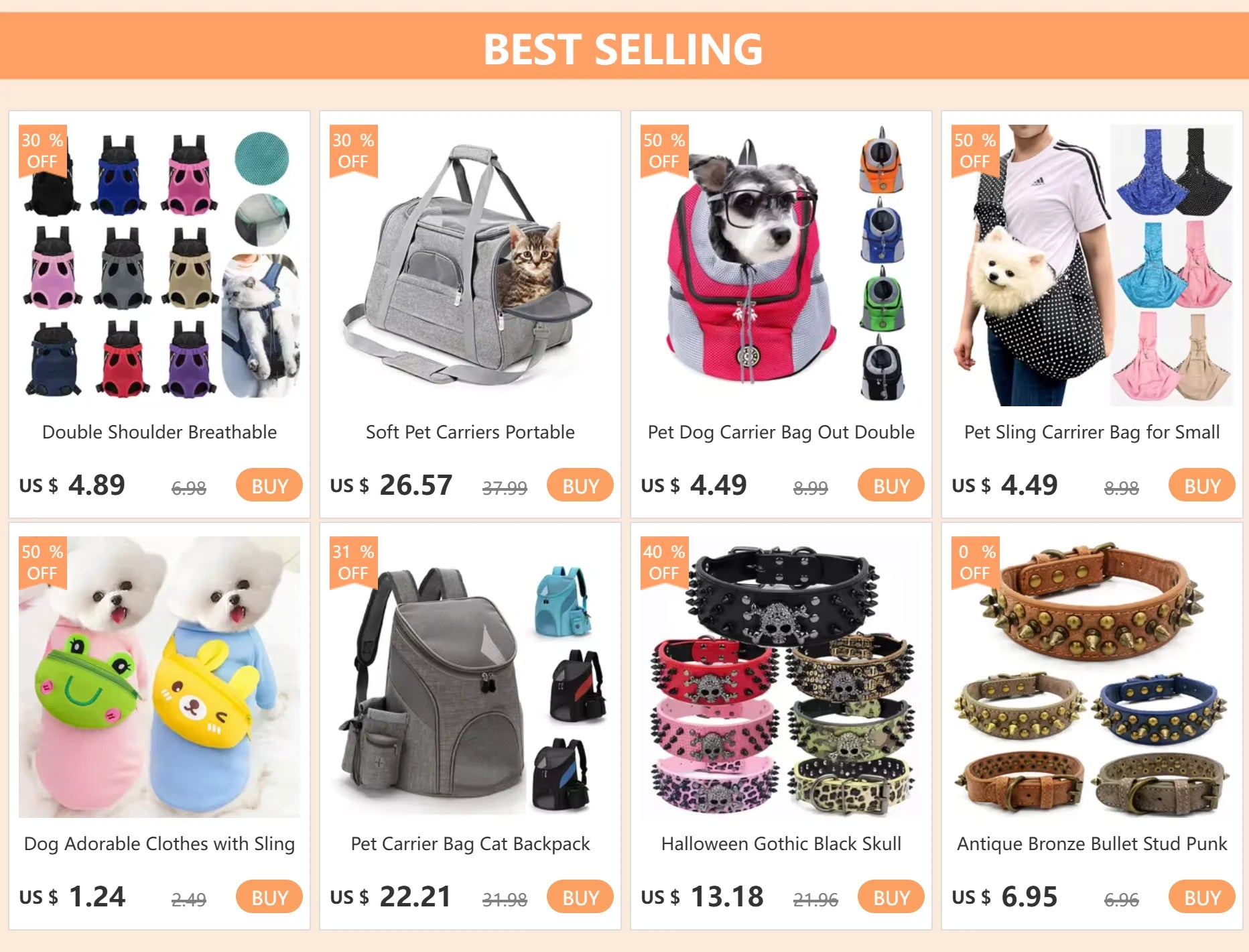 Pet Sling Carrirer Bag for Small Dogs Cats, Cross Shoulder Canvas Carrying Bags Fits Puppies Teddy Chihuahua for Walking Travel