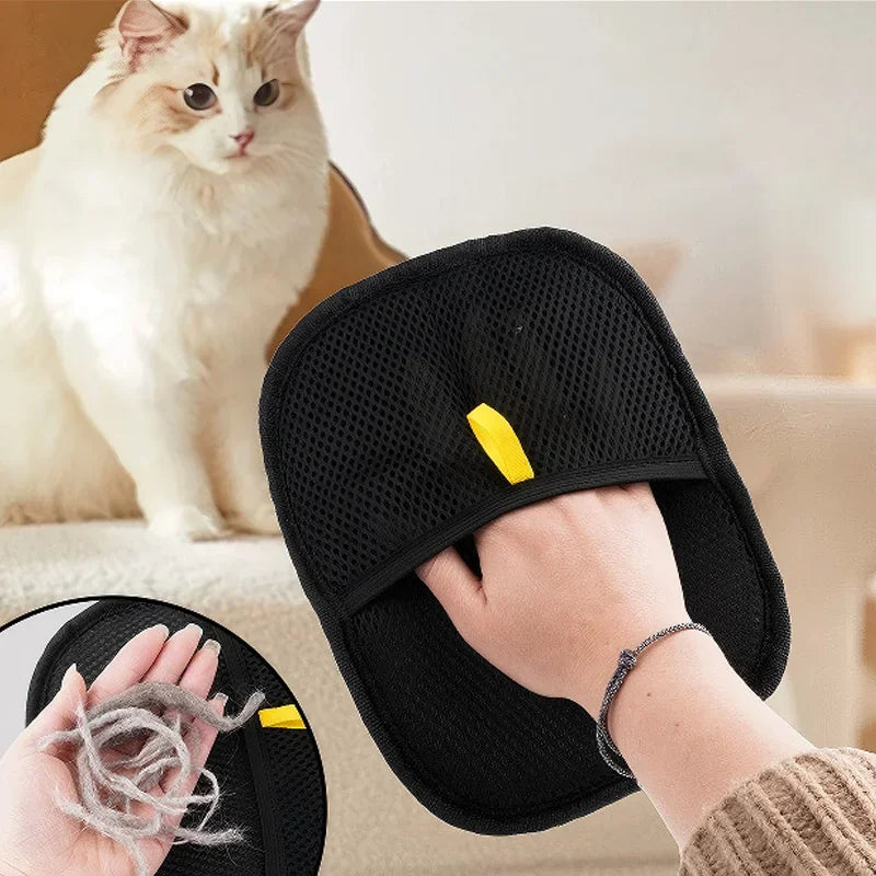 Pet Grooming Gloves Static Dedusting Brush Pet Hair Remover Brush Removing Dog Cat Hair From Sofa Carpet Clothes Pet Products