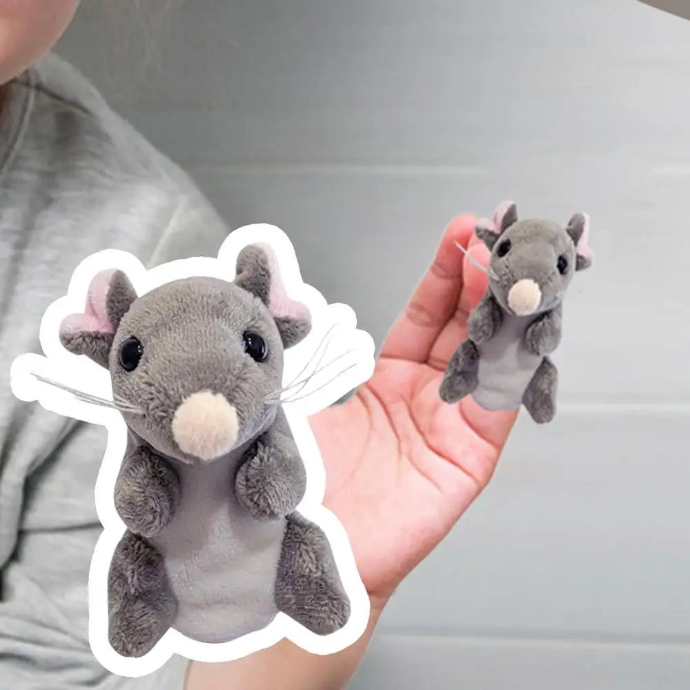 Animal Finger Puppets Mice Storytelling Role Play Toys Stuffed Animal Fingers Puppets Plush Interactive Toys For Storytelling