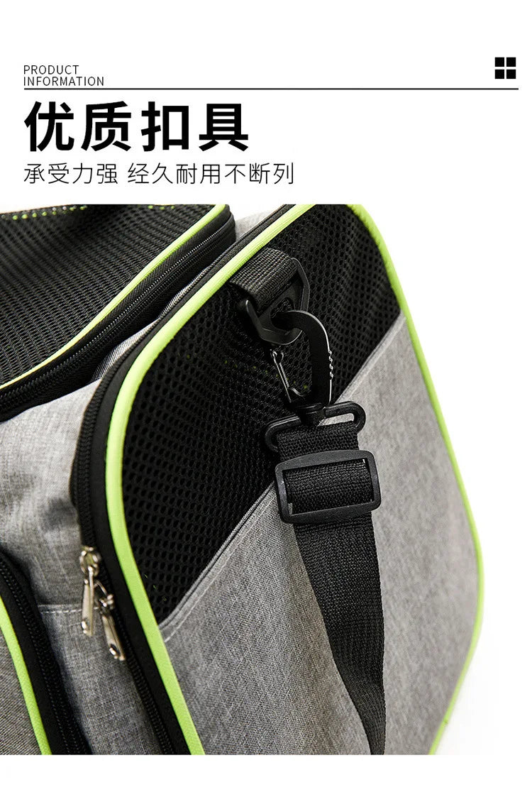 Pet bag Out carrying bag can be extended cat bag Large capacity Two small pets out carrying cat backpack