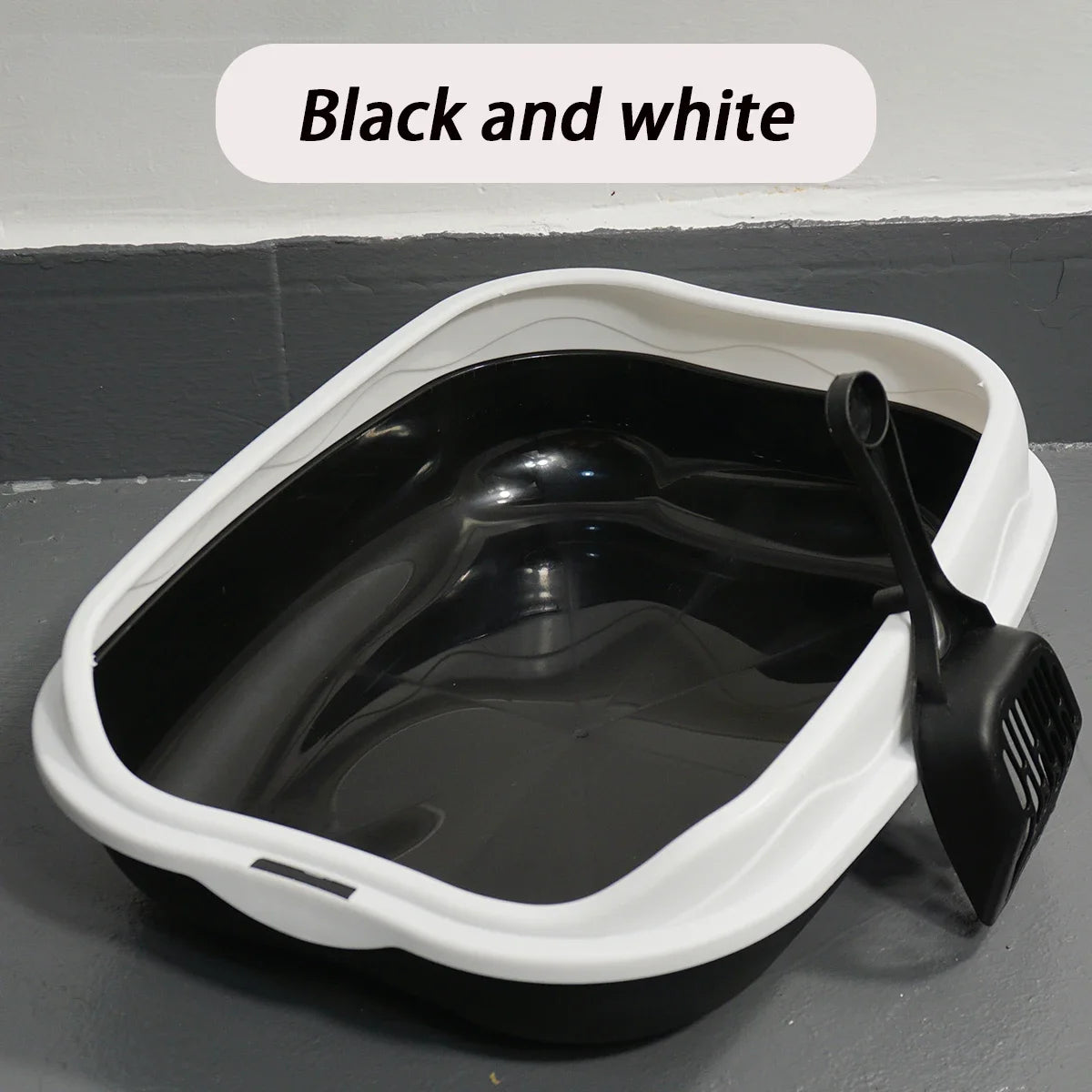 Cat Litter Box Portable Bedpan Removable Semi Closed Kitty Litter Pan Potty Toilet for Rabbit Medium Large Cats Small Animals