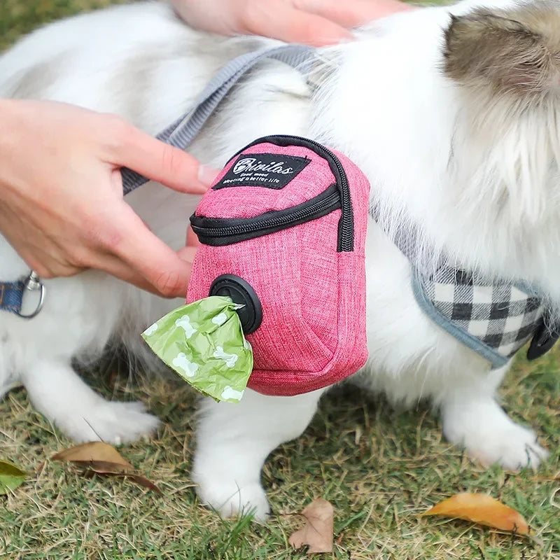 Multifunctional Portable Pet Treat Pouch Poop Dispenser Dog Training Bag Durable Outdoor Pet Accessories for Dogs and Cats