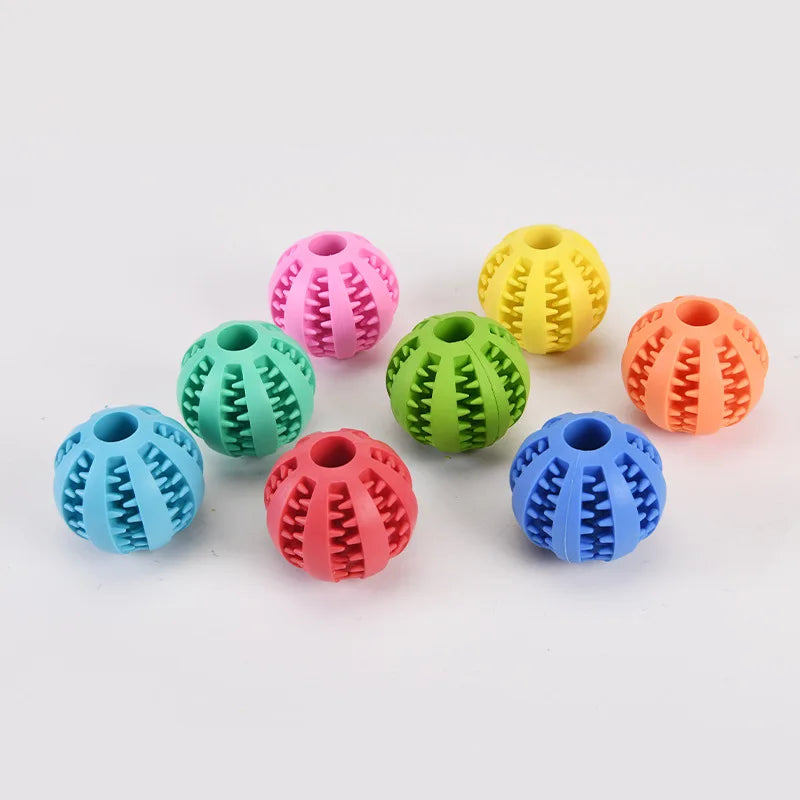 1 Set Pet Dog Toy Self-Entertainment Boredom Relief Molar Teeth Leak Food Ball Bite-Resistant Puppy Hide Watermelon Outdoor Fun