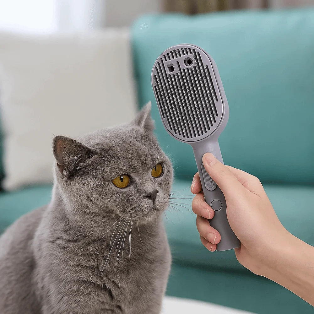 Pet Grooming Tool USB Charging Pet Spray Hair Comb Efficiently Portable Cat Spray Brush Professional Pet Massage Brush Grooming