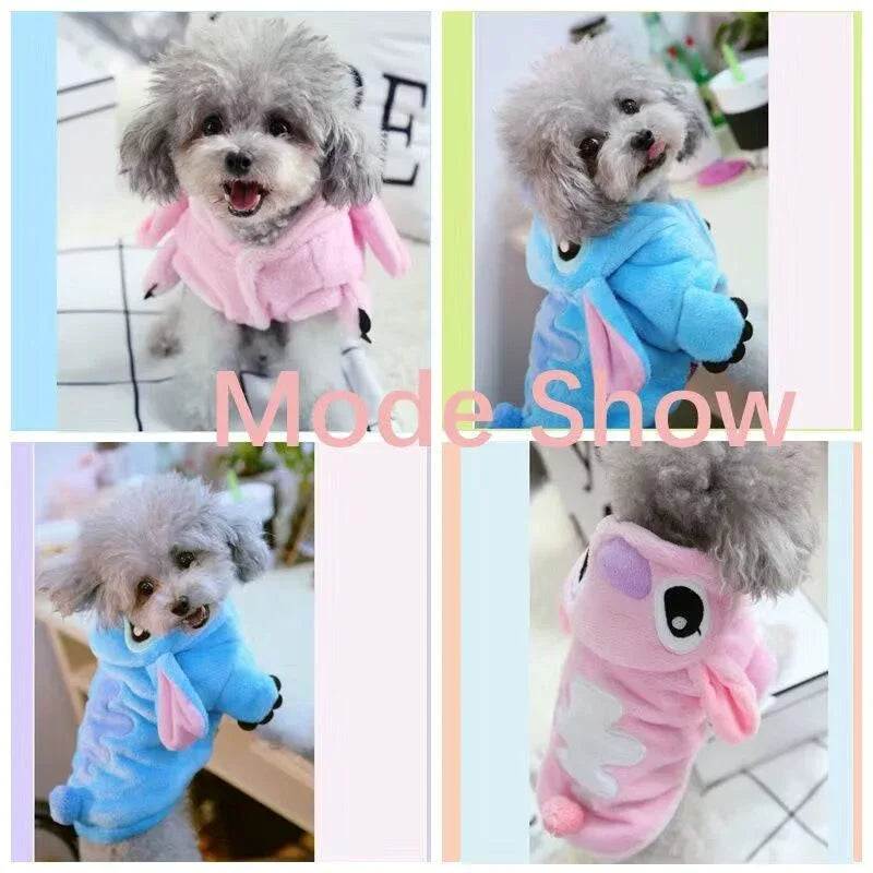 Pet Dog Transformation Dress Winter Flannel Pet Costume Cute Two-legged Dog Clothes Pet Designerdog Clothes Puppy Clothes