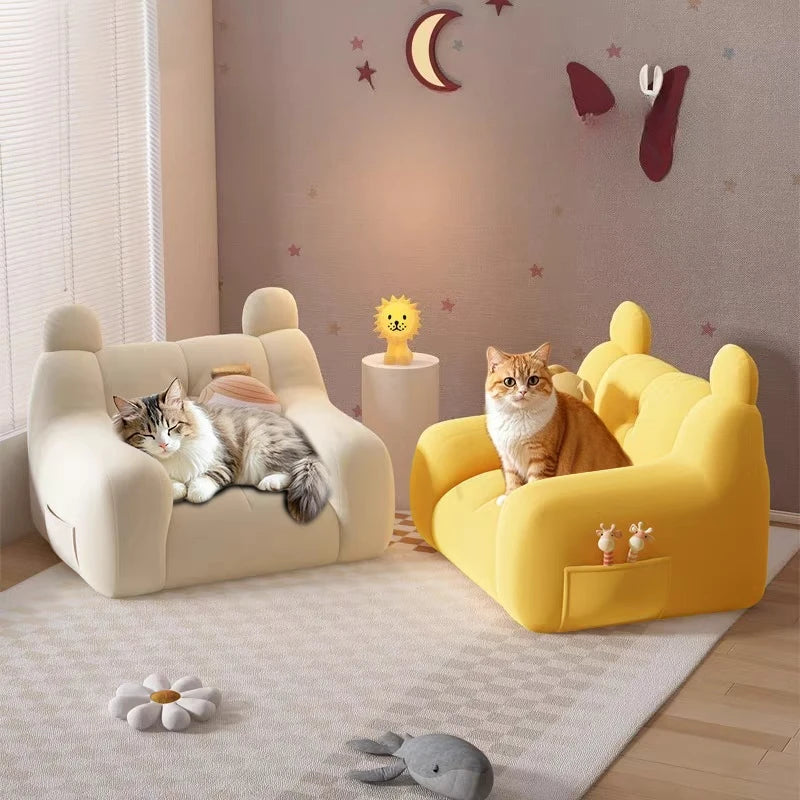 Pet Sofa Bed Side Storage Cat Sleeping Mat Dog Resting House Summer Breathable Cat Bed Cute Styling Comfortable Cat Supplies