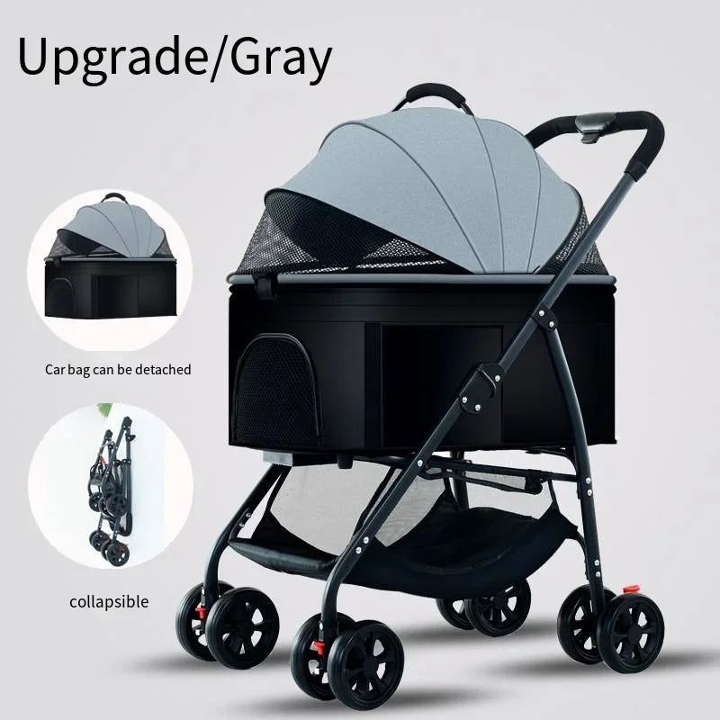 Pet Car Lightweight Foldable Designed Specifically for Walking Dogs Babies and Medium-sized Outdoor Equipment for Dogs and Cats