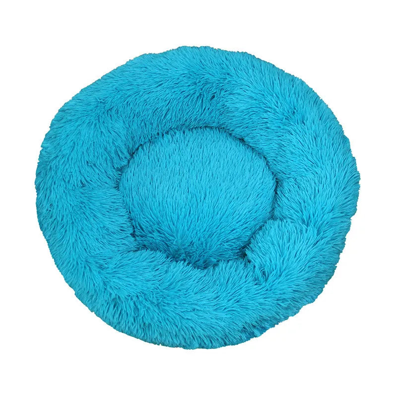 Pet Bed for Dog Extra Large Dog Round Kennel Breathable Solid Houses for Large Dogs Cat Beds Plush Donut Sleeping Bag Anti-Slip