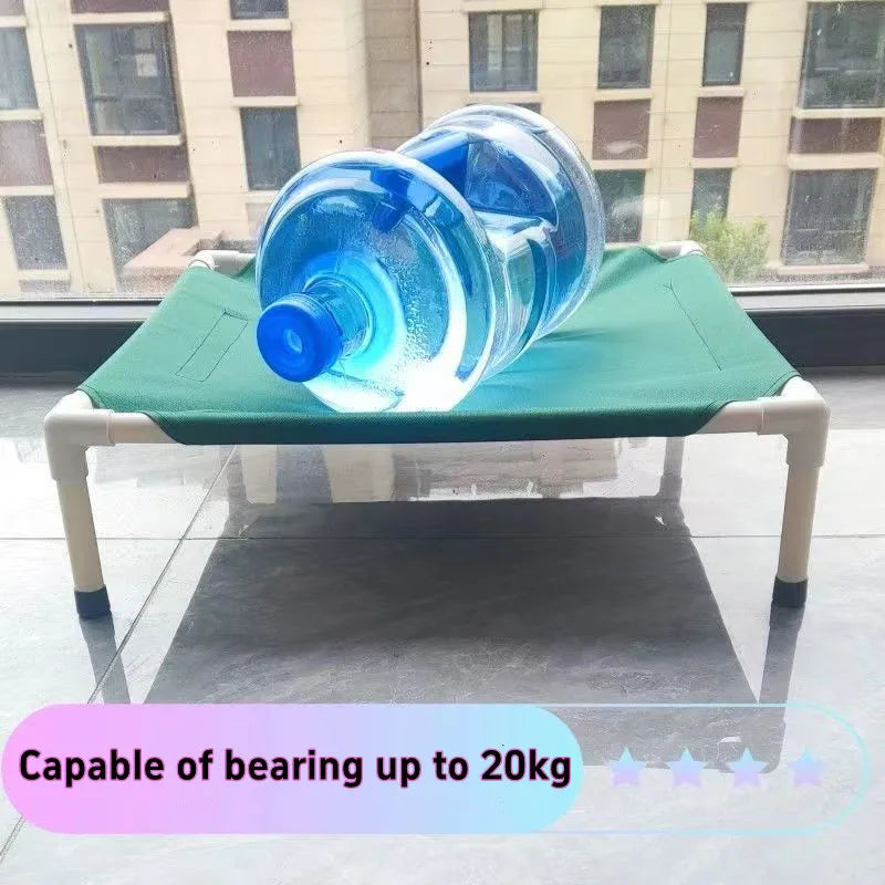 Pet Camping Bed Elevated Bed for Dogs Folding Puppy Camping Bed Cat House Portable Removable Washable Puppy Beds Dog Hammock