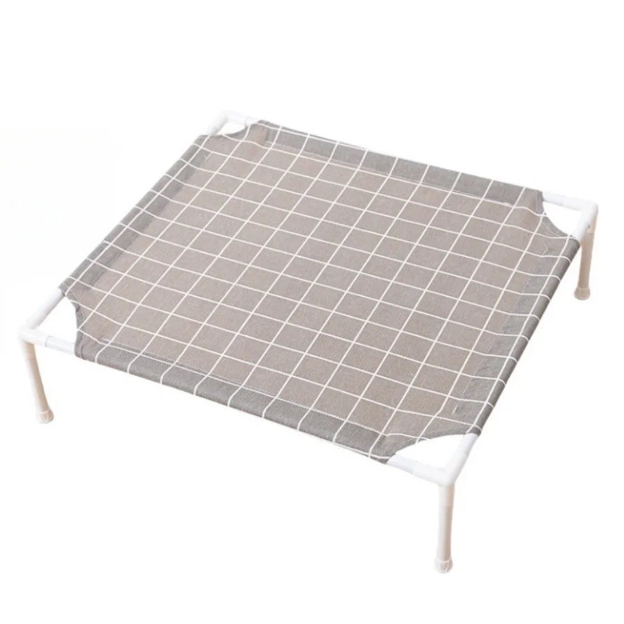 1pc Elevated Pet Bed Dog Cot, Raised Cat Bed for cats and SMALL dogs upto 10kg, with Thin Cool Fabric