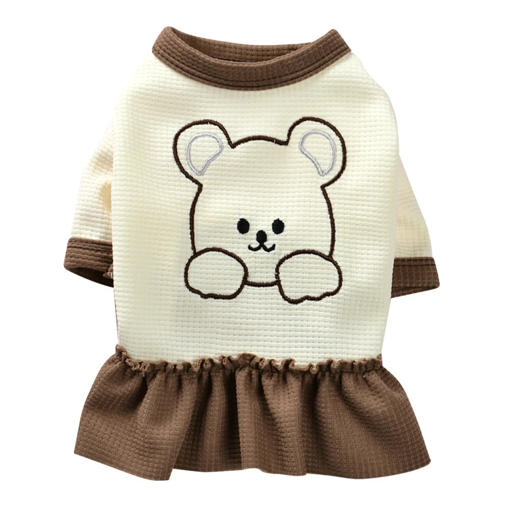 Dog Skirt Sweet Cute Small Fresh Thin Princess Dress Floral Dog Pet Dress Wedding Dresses Spring Summer Pet Dog Clothes