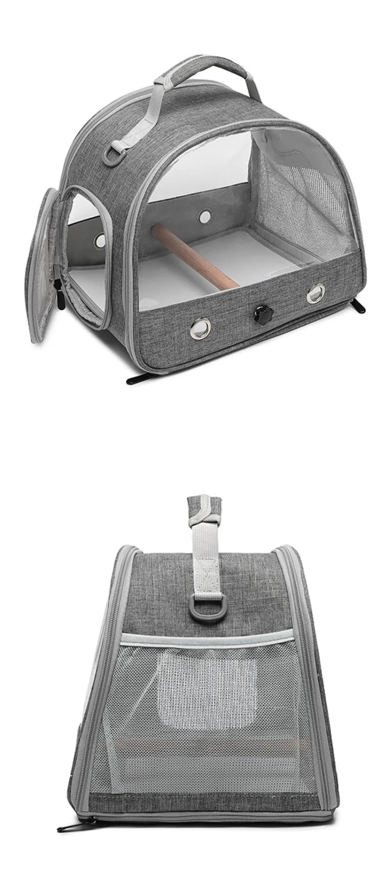 Pet Portable Travel Bag Outdoor Breathable Small Animal Carriers Equipment Zipper Double Open Oxford Small Pet Outing Supplies