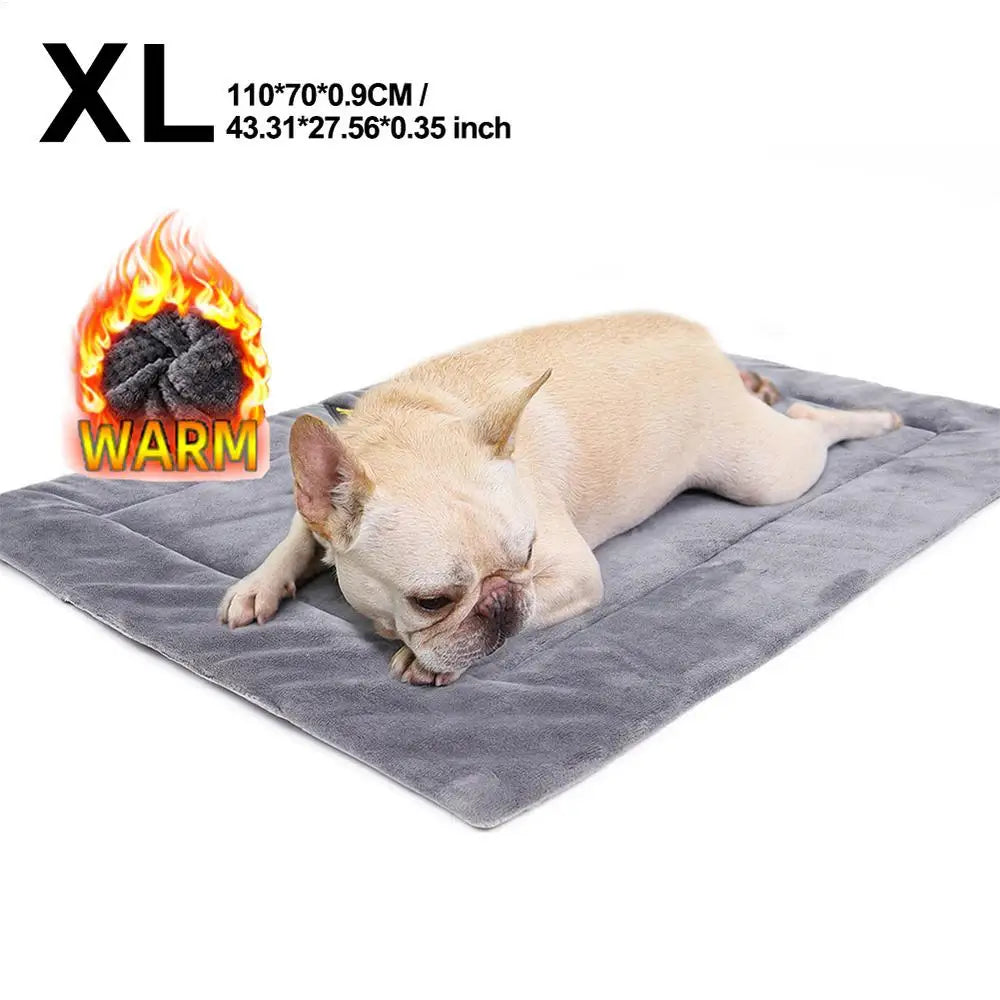 Pet Self Heating Bed Insulation Warm Pet Kennel Pad Cold Weather Pet Beds Winter Dog Beds For Indoor Outdoor Floors Pet Houses