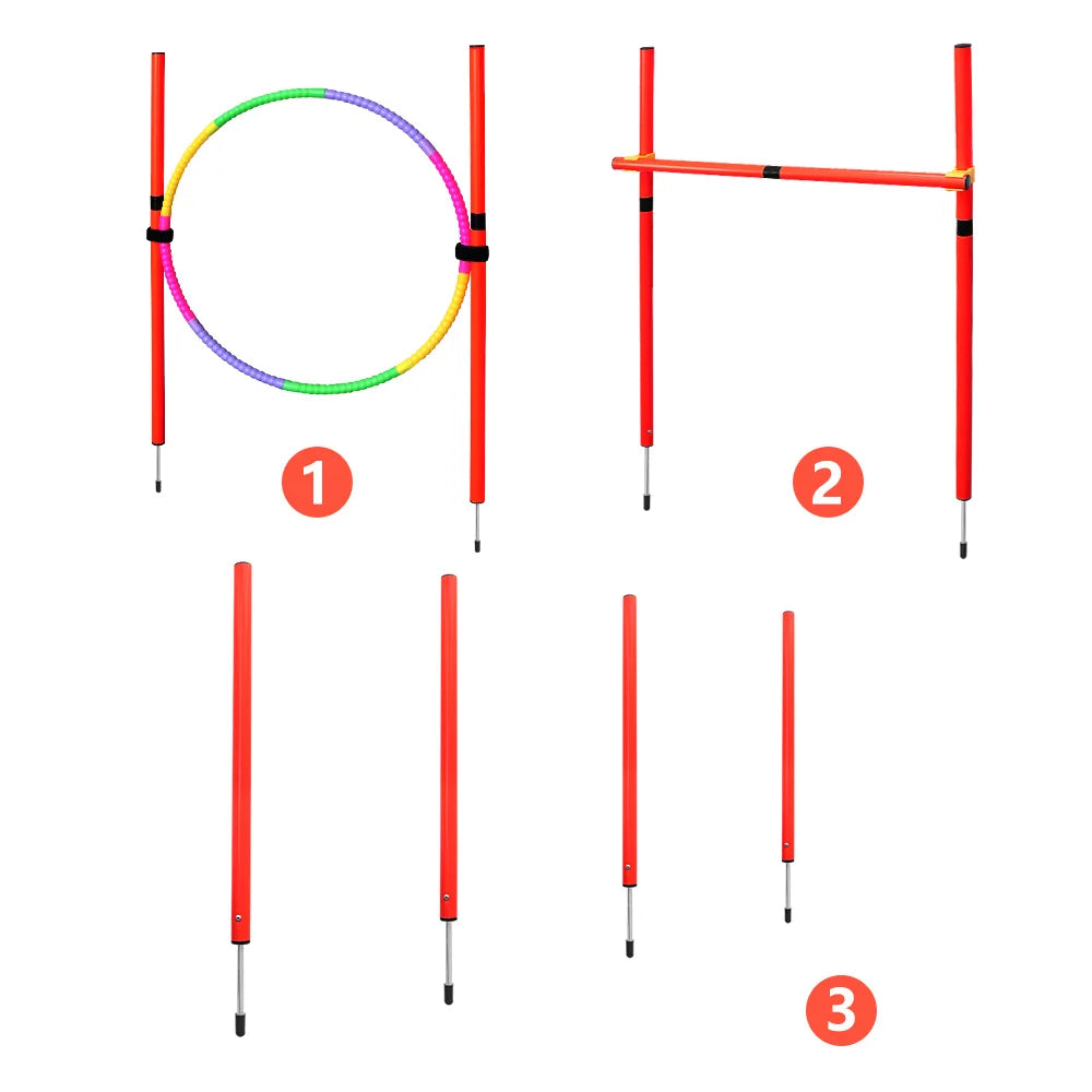 Dog Training Product Equipment Portable Dogs Jumping Tool Outdoor Dogs Running Stake Sports Stakes Pole Pet Agility Equipments