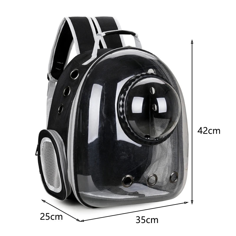 Pet Cat Carrying Bag Pet Backpacks Breathable Portable Transparent Backpack Puppy Dog cat Transport Carrier Space Capsule Bags