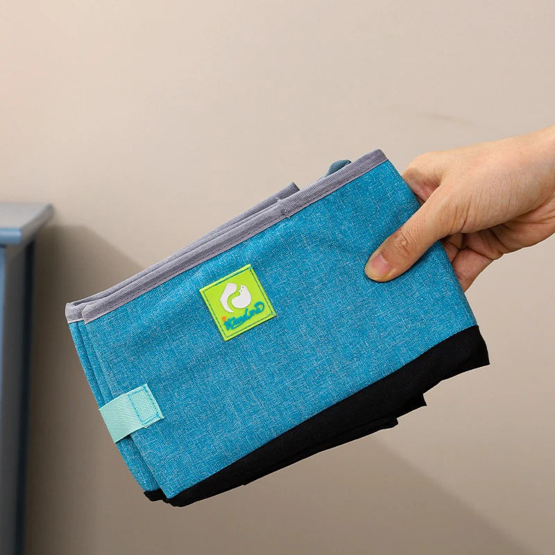 Semi Enclosed Cat Litter Box, Foldable, Portable, Waterproof, Oxford Cloth, Open Cat Toilet  Cat Litter Box Pet Supplies & Pet