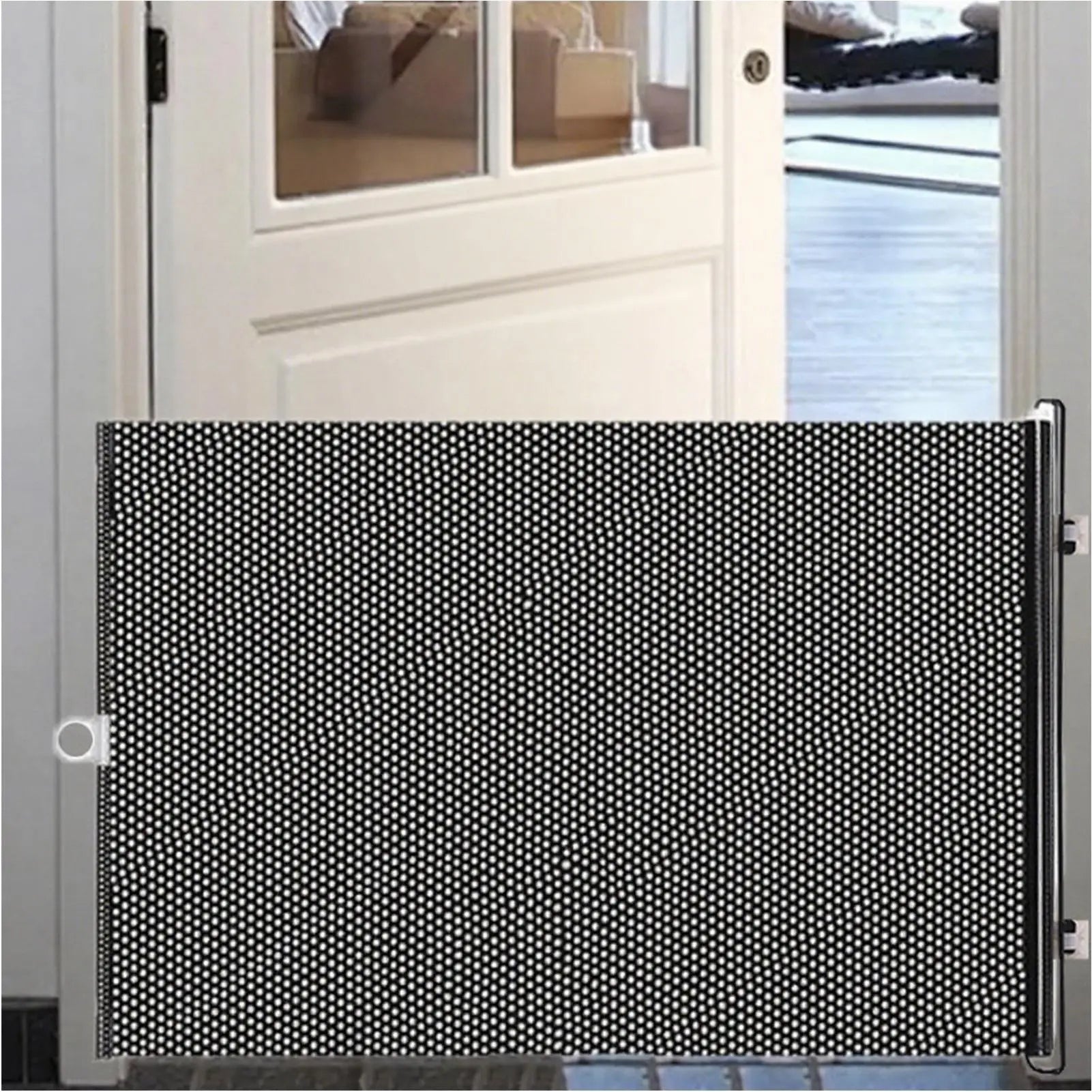 Retractable Pet Fence Dog Fences Indoor and Outdoor Use Pet Playpen for Living Room Hallway Kitchen Deck Patio Fireplace Bedroom