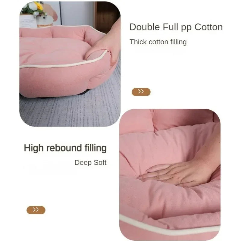 Pet Beds for Dogs Home Dog Bed Large Dog Kennel Accessories Washable Big Bedd Supplies Plush Mat Accessoires Underpad Bedding