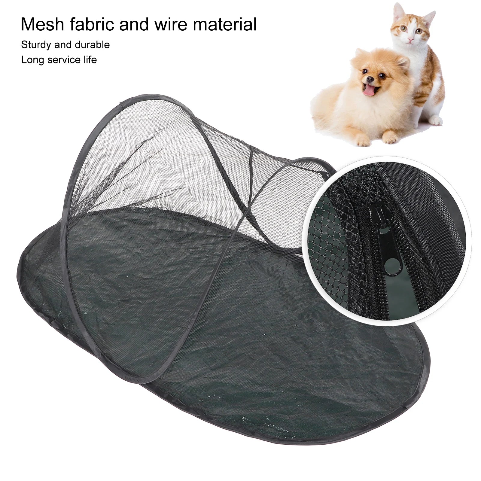 Pet Enclosure Tent Portable Breathable Foldable Outside Cat Enclosure Tent for Outdoor Travel Portable Cat Tent Dog Outdoor Tent