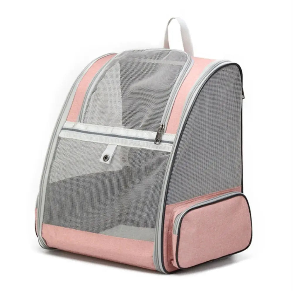Portable Pet Carrier Backpack Foldable Breathable Travel Puppy Bags Large Capacity Comfortable Cat Carrying Bag Outdoor Travel