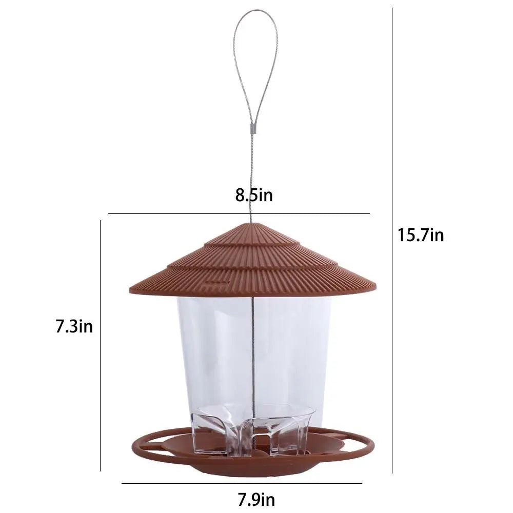 Gazebo Waterproof Outdoor For Pet Garden Feed Station Food Container Feeding Tool Bird Supplies Bird Feeder