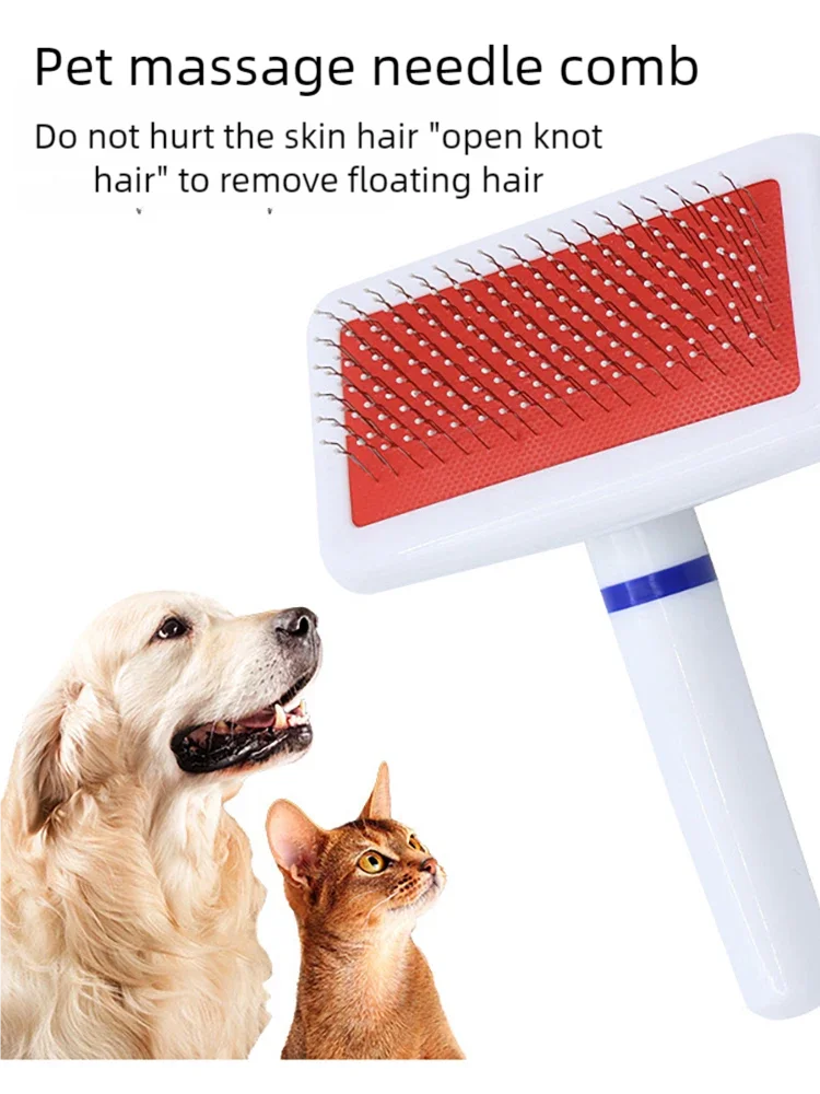 Pet Grooming Comb For Dogs Cats Puppies Small Pets Hair Remover Brush Needles Shedding Control Fur Tool