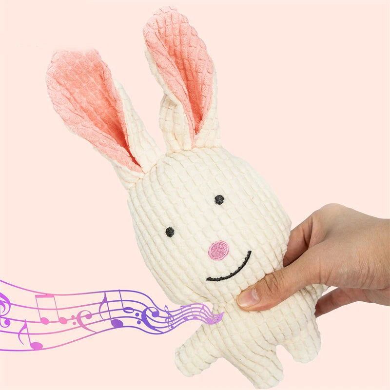 Pets Dogs Plush Toys Cute Cow/Pig/Lion Animal Model Squeak Dog Toys For Medium Small Dogs Cat Bite-Resistant, Soft, Durable Safe