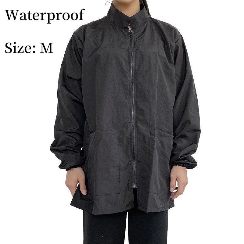 Pet Groomer Work Clothes Pet Shop Uniform Dog Grooming Clothes Waterproof Gown Hair Salon Anti Hair Smock Hairdresser Robe Y0621