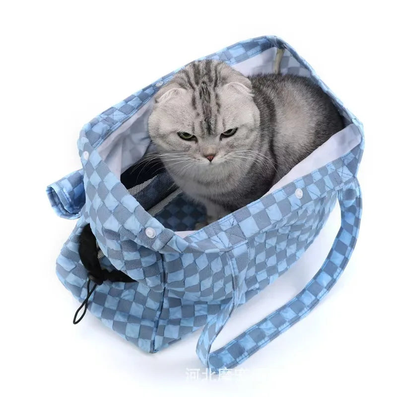 Pet Cat Carrying Bag Cat Travel Shoulder Backpack Pet Portable Windproof Backpack Can Be Exposed Bag
