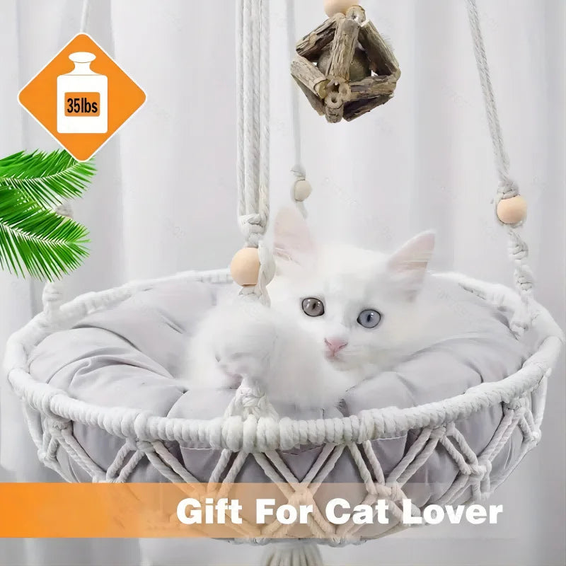 Net Cat Bed, Pet Cat Bed, Semi Enclosed Cat Bed