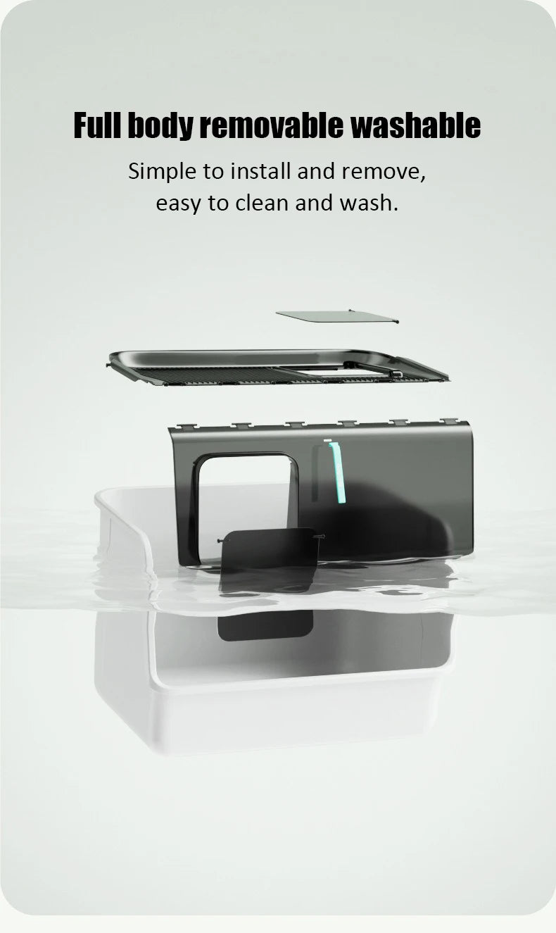 New Top-entry Cat Litter Box Tray Kitten Extra Large Fully Enclosed Anti-splash Mat Anti-smell Cats Litter Box Pet Products