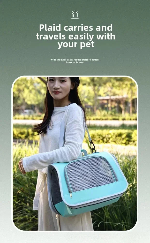Pet Outing Portable Cat Dogs Handbag Summer Breathable Carrier Travel Puppy Kitten Single Shoulder Bag Pet Carrying Bag Supplie